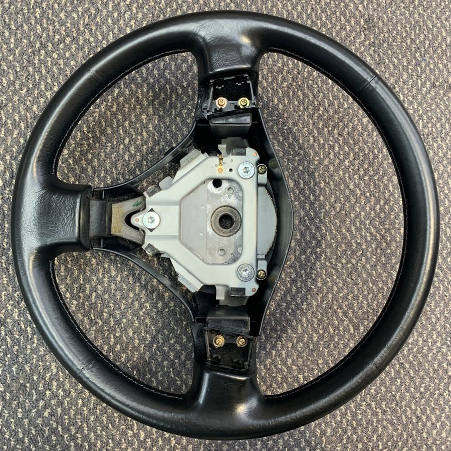 Black Leather Steering Wheel Repair Kit