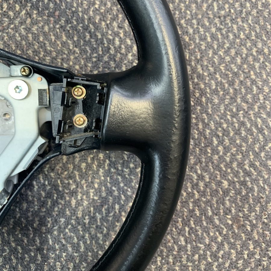 Black Leather Steering Wheel Repair Kit